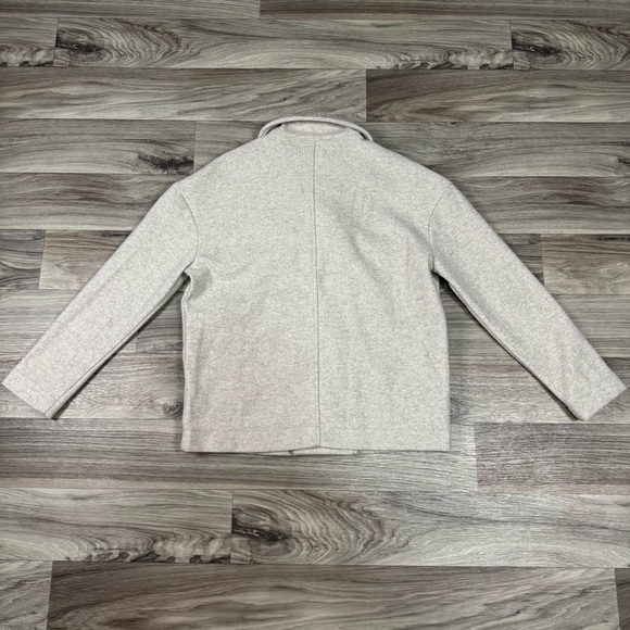 Banana Republic Melton Moto Jacket in Oatmeal Size Small - Picture 8 of 8